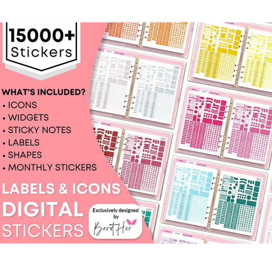 1000+ Boho Stickers – BoostHer